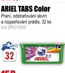 Ariel 3in1 Color gelové kapsle 32 kusů