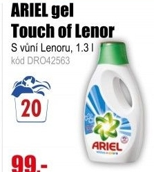 ARIEL gel 1,3l/20PD Touch of Lenor