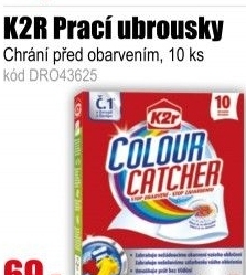 K2R Prací ubrousky 10 ks