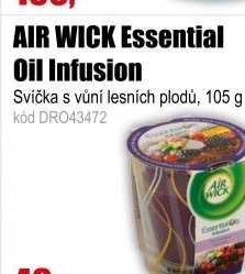 AIR WICK svíčka Essential Oil Infusion Lesní plody 105 g