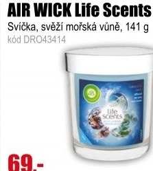 AIR WICK svíčka Life Scents Turquoise Oasis 141g