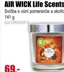 AIR WICK svíčka Life Scents Cozy by the fire 141g