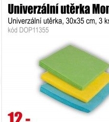 Utěrka univerzální 3ks Moni 35x35 cm
