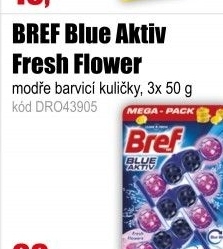 WC BREF BlueAktiv Fresh Flower 3x50g kuličky