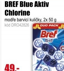 WC BREF BlueAktiv Chlorine 2x50g kuličky