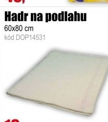 Hadr na podlahu bílý nebalený velký 60x80cm