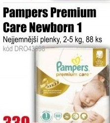 Plenky Pampers Premium Care Newborn 1 2-5 kg 88 ks
