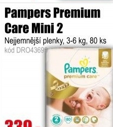 Plenky Pampers Premium Care Mini 2 3-6 kg 80 ks