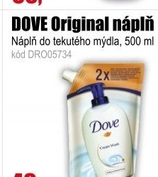 DOVE mýdlo tekuté Original nápln 500 ml