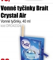 Vonné tyčinky Brait 40 ml Crystal Air