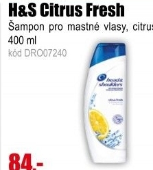 Šampon H&S Citrus Fresh 400 ml