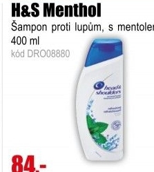 Šampon H&S Mentol 400ml