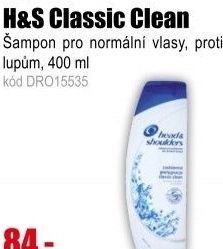 Šampon H&S Classic Clean 400 ml