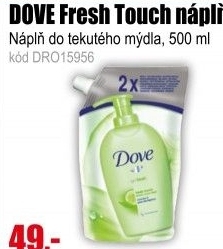 DOVE mýdlo tekuté Fresh Touch nápln 500ml