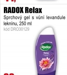 Sprchový gel RADOX Relax 250ml