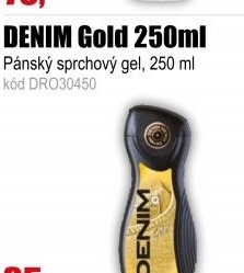 Sprchový gel DENIM Gold 250 ml