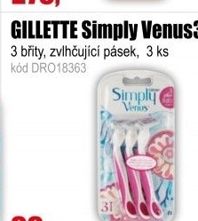 GILLETTE Venus3 Plus holítka 3 ks