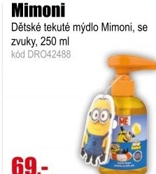 Mimoni Tekuté mýdlo se zvuky 250ml