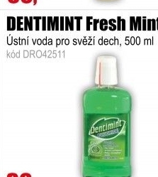 Voda ústní DENTIMINT Fresh Mint 500 ml