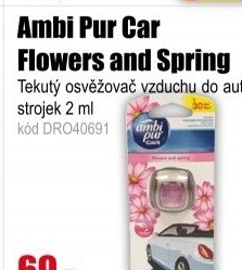 Ambi Pur Car Flowers and Spring 2 ml strojek