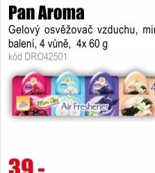 Pan Aroma osvěžovač Mini gel 4x60g
