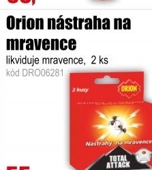 Orion nástraha na mravence 2ks