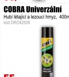 COBRA přípravek na hmyz Univerzální 400 ml