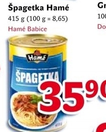 Špagetka Hamé
