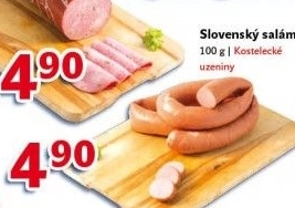 Salám slovenský točený Kostelecké uzeniny