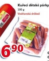 Párky kuřecí dětské Vodňanské kuře