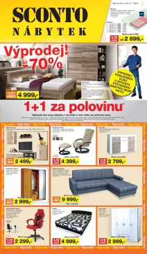 akční leták Sconto nábytek 22.6.2016-19.7.2016