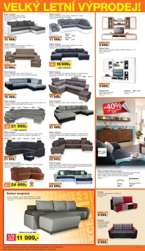 akční leták Sconto nábytek 22.6.2016-19.7.2016