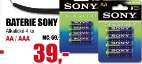Baterie alkalické Sony