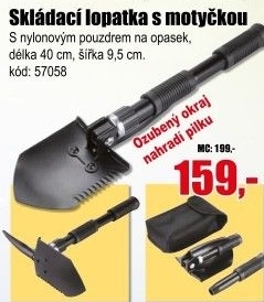 Skládací lopatka s motyčkou Extol Premium