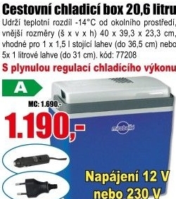 Elektrický chladicí box Mirabelle