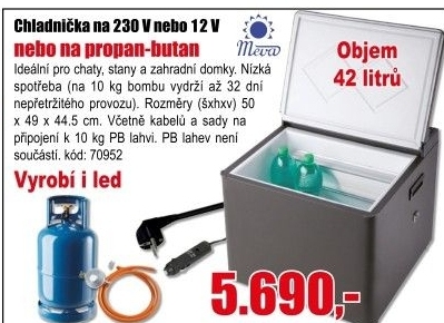 Chladnička absorpční MEeva