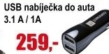 USB nabíječka do autozapalovače Connect It
