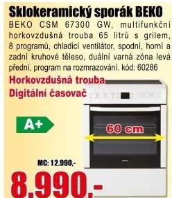 Sporák Beko CSM 67300 GW
