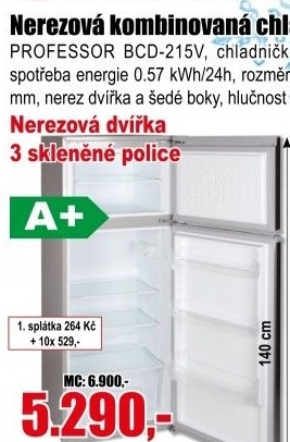 Chladnička s mrazničkou BCD215V Professor