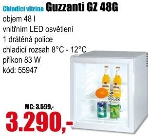 Chladící vitrína Guzzanti GZ 48G
