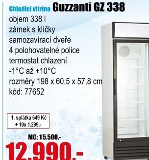 Chladící vitrína Guzzanti GZ 338