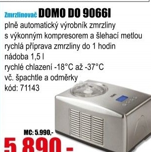 Zmrzlinovač Domo DO 9066I
