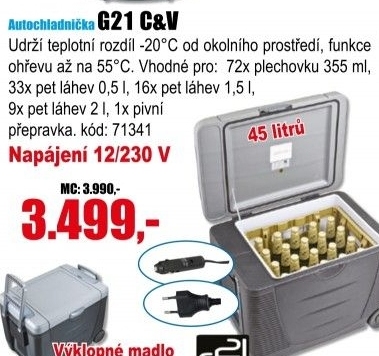 Autochladnička G21 C&amp