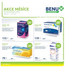 akční leták BENU Lékárna 1.7.2016-31.8.2016