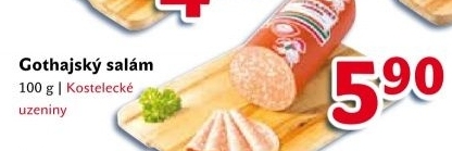 Salám Gothaj Kostelecké uzeniny