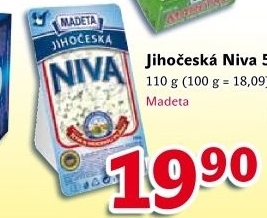 Sýr Niva Jihočeská 50% Madeta
