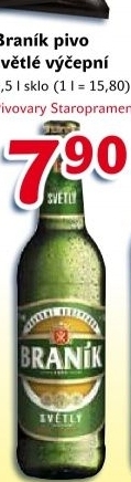 Pivo světlé výčepní 10° Braník