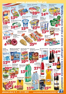 akční leták ESO MARKET 6.7.2016-17.7.2016