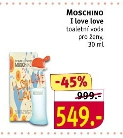 Toaletní voda dámská I love love Moschino