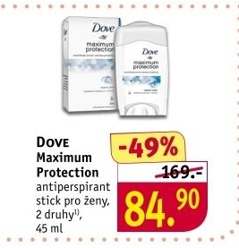 Deodorant stick Maximum Protection Dove - ROSSMANN drogerie akcniletaky.com